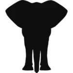 Постоянный слон силуэт