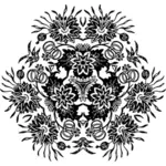 Floral ornament graphic element