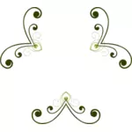 Vector clip art of unfinished flower