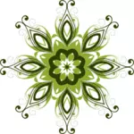 Zelená květina design prvek vektorový obrázek