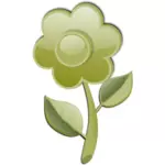 Kwiat zielony łodyga wektor clipart