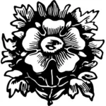 Flor monocromático clip-art