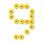노란색 꽃 번호 9