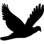 Flying Dove Silhouette