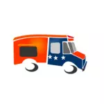 Dibujo vectorial de camión de comida