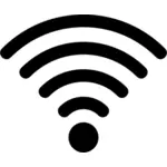 Wi-fi signaal silhouet