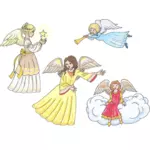 Patru îngeri feminin