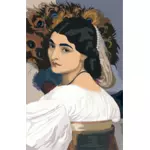 Wanita di sebuah lukisan terkenal