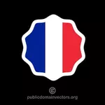 Sticker with French flag