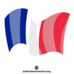 फ्रांसीसी लहराता झंडा