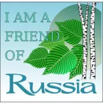 Vector bildet av grønne nirchl på Russland plakat