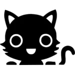Icona di gattino amichevole