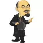 Grafika wektorowa karykatura całe ciało Lenina