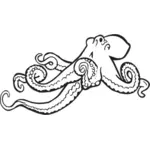 Kleuren boek octopus vector afbeelding