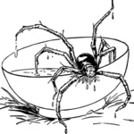 Insekt i mat serverer vektor image