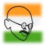 Ганди векторное изображение