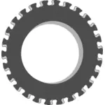 Vector afbeelding van fancy gear wiel