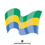 Gabonees zwaaiende vlag
