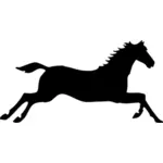 Galloping hest silhuett