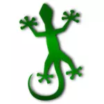 Gecko cu umbra vector buza arta
