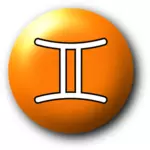 Oranje Gemini symbool