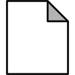 ClipArt vettoriali icona di documento generico