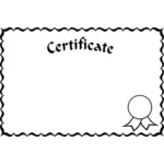 Certificato cornice