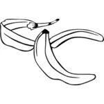 Kupas pisang vektor ilustrasi