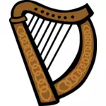 Image vectorielle de harpe celtique