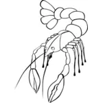 Crawfish vector graphics