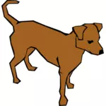 Braune Hund-Vektor-illustration