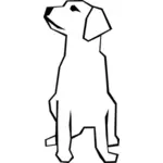 子犬のベクトル描画