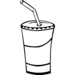 Vector de bebida gaseosa de dibujo