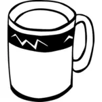 Káva nebo čaj pohár vektorové grafiky