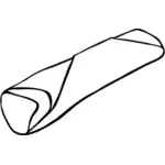 Vector afbeelding van burrito
