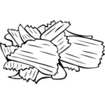 Imagine vectorială de chipsuri de cartofi