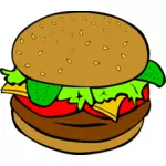 Ilustracja wektorowa Burger