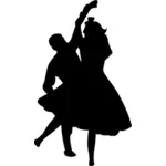 Homem e mulher dançando