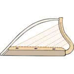 Ilustrasi vektor harpa