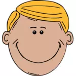 Vector image of a blonde man