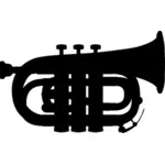 Vector de trompeta de buzunar