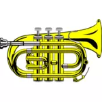 Pocket trumpet vector graphics