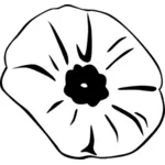 Remembrance Day poppy vector illustration