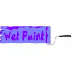 Wet paint sign vector image