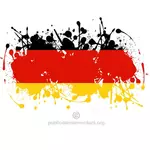Немецкий флаг в краска брызги форму