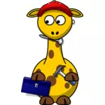 Giraf met tollbox