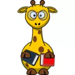 Vektor-ClipArt-Grafik Nerd-Giraffe