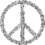 Weapons in peace symbol