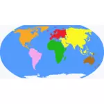 Glob cu continente