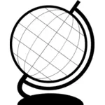 Outlined globe